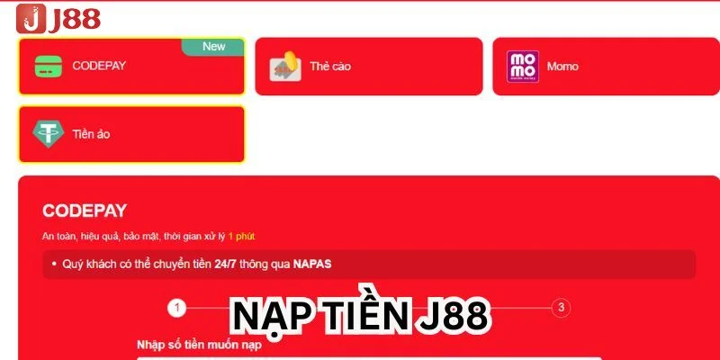 J88 - Link Vào Nhà Cái J 88 Chính Thức Không Chặn 2025 14 Người chơi có thể nạp tiền tại sàn cược theo nhiều phương thức.